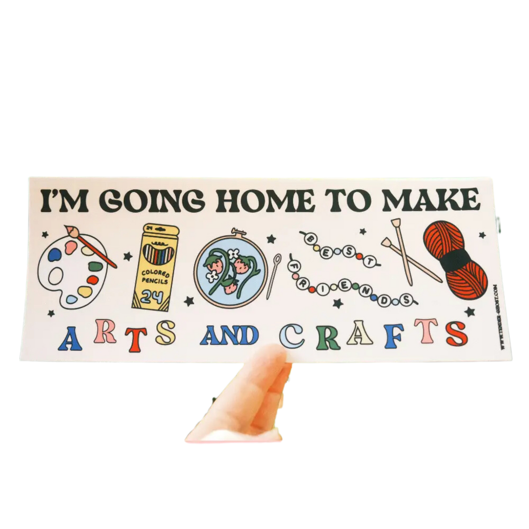 Arts and Crafts Bumper Sticker