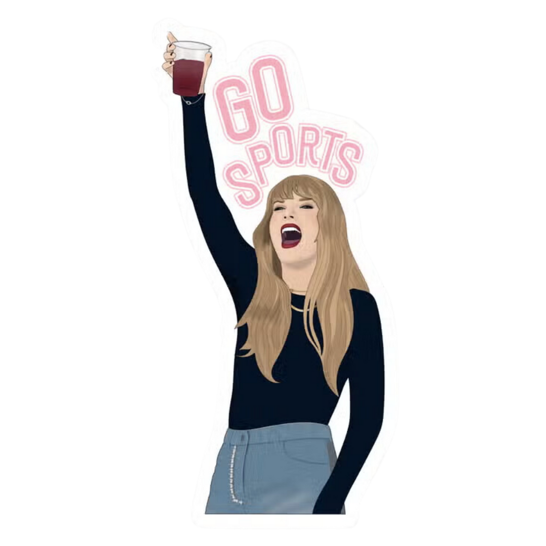 Taylor Swift Sports Era Football Fan Sticker