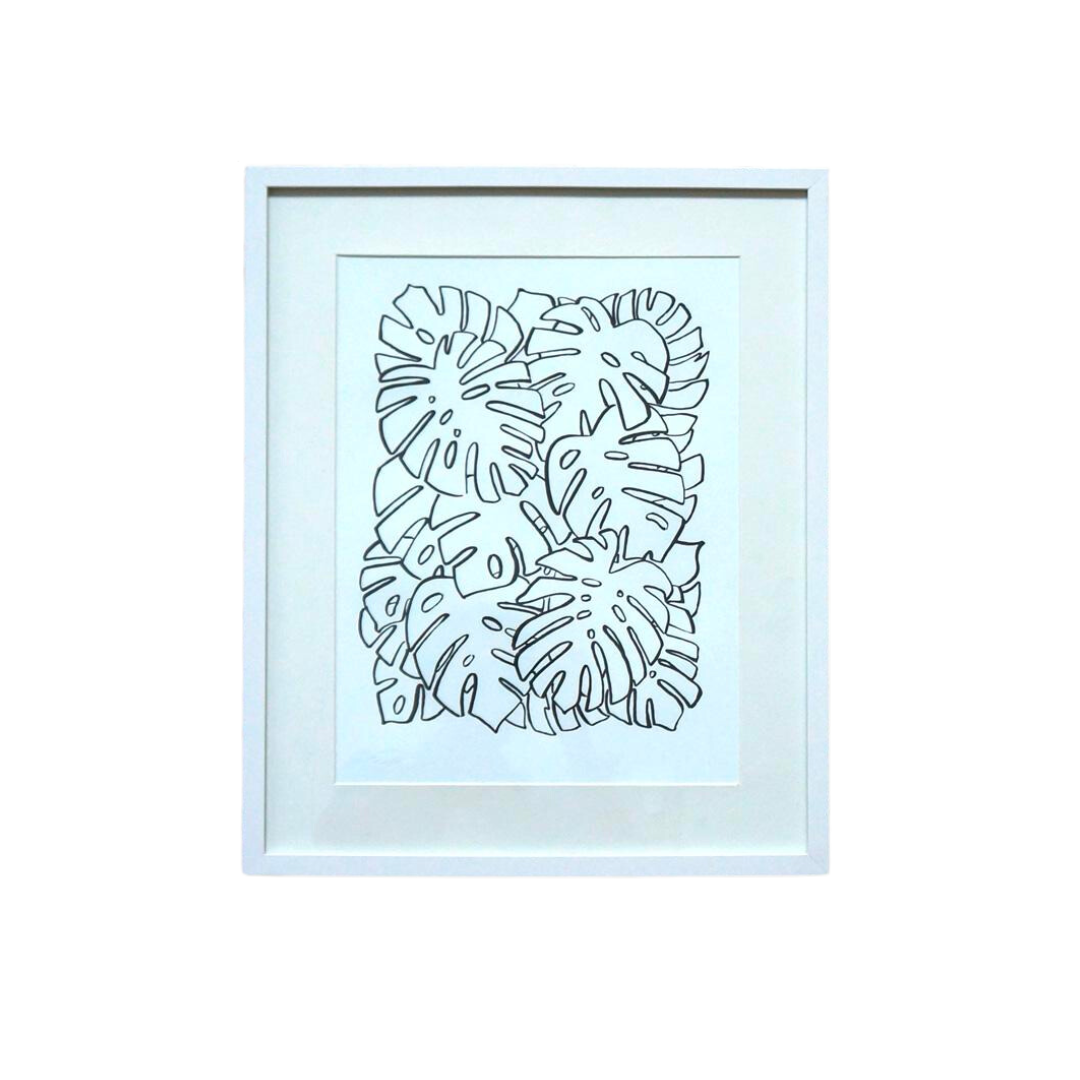 Monstera Leaf Print