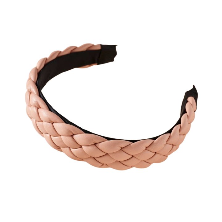 Thick Braided Leather Headband