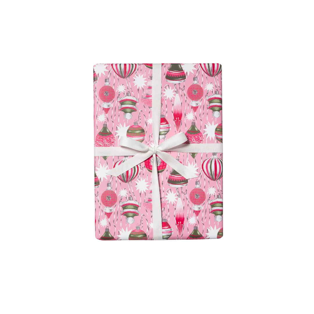 Retro Ornaments Gift Wrap