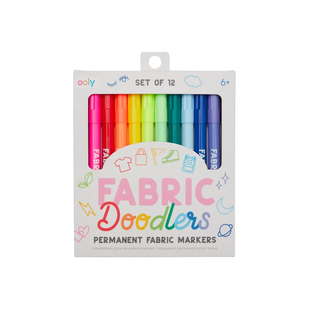 Fabric Doodlers Markers - Set of 12