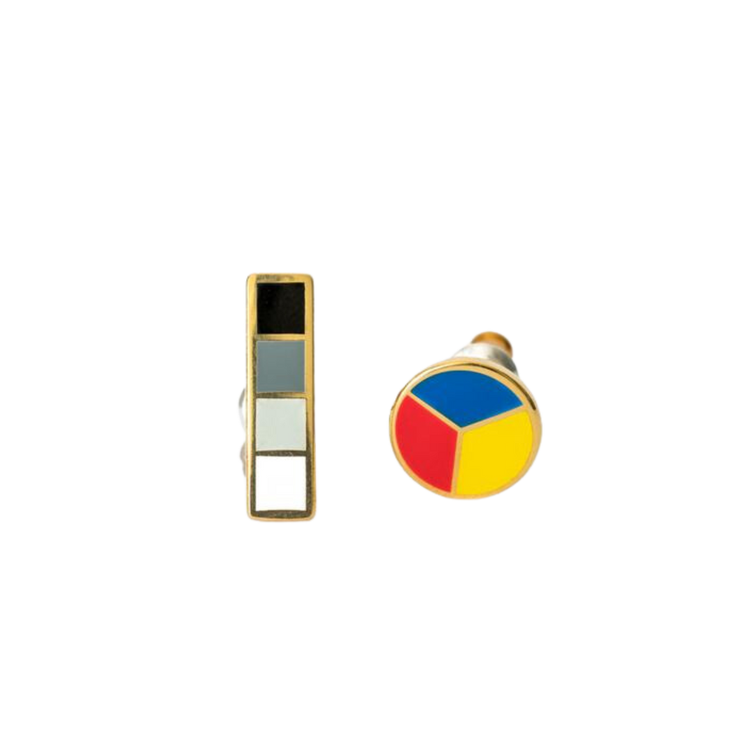 Colorwheel & Greyscale Earrings