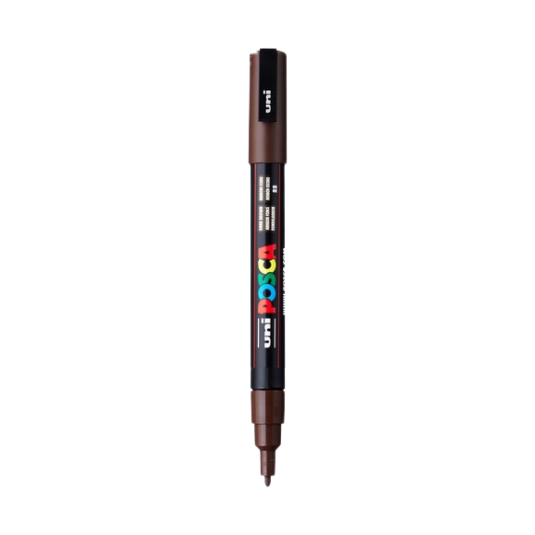 Posca PC-3M Paint Marker Fine Bullet Tip - Dark Brown