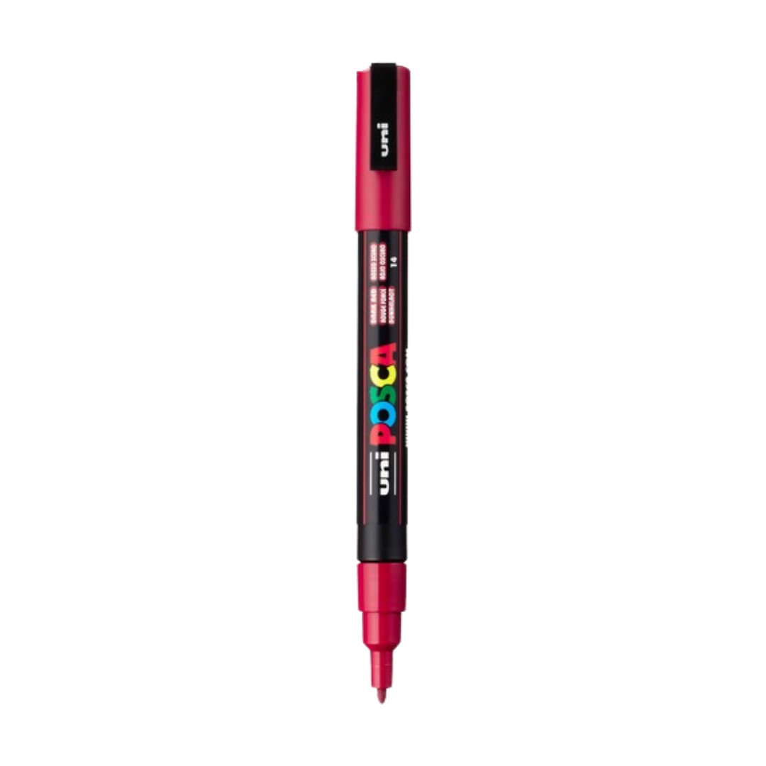 Posca PC-3M Paint Marker Fine Bullet Tip - Dark Red