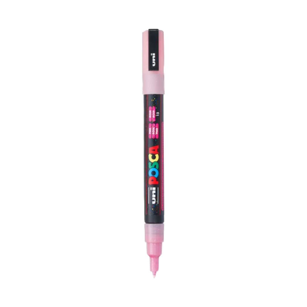 Posca PC-3M Paint Marker Fine Bullet Tip - Glitter Pink