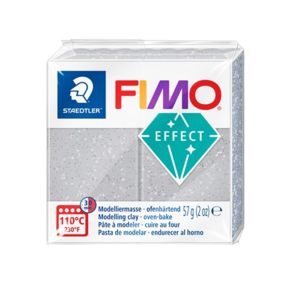 Fimo Modeling Clay - Glitter Silver 2oz
