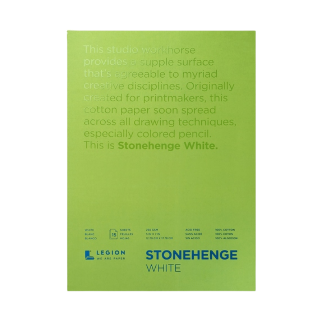 Stonehenge Tapebound 5x7 15 Sheet Pad (White)