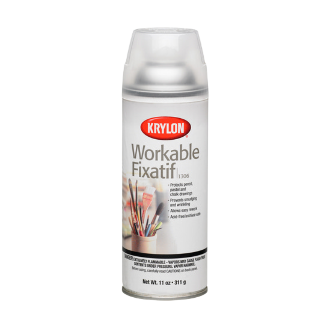 Krylon Workable Spray Fixative - Acid Free 11oz