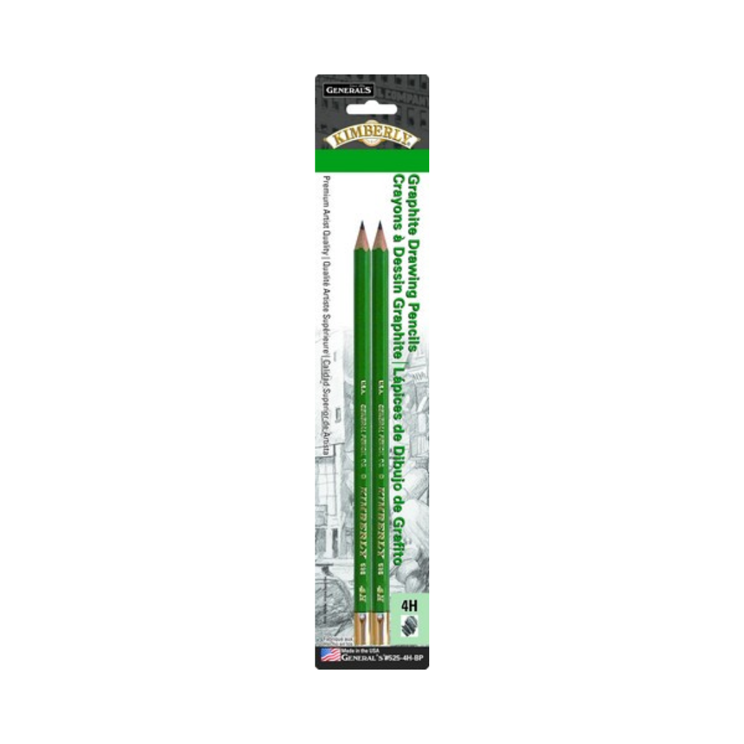 General's Drawing Pencil 4H 2-PACK