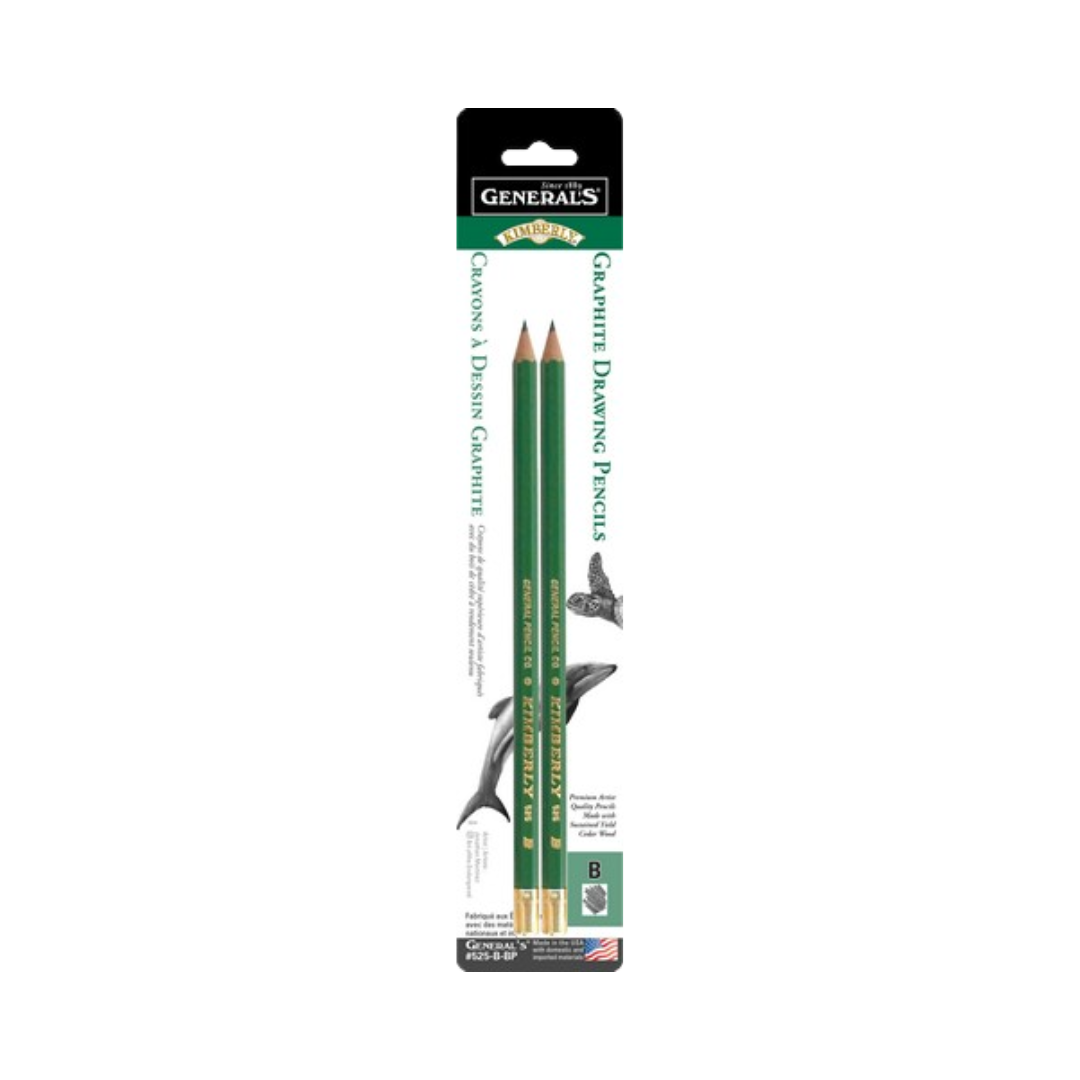 General's Drawing Pencil B 2-PACK