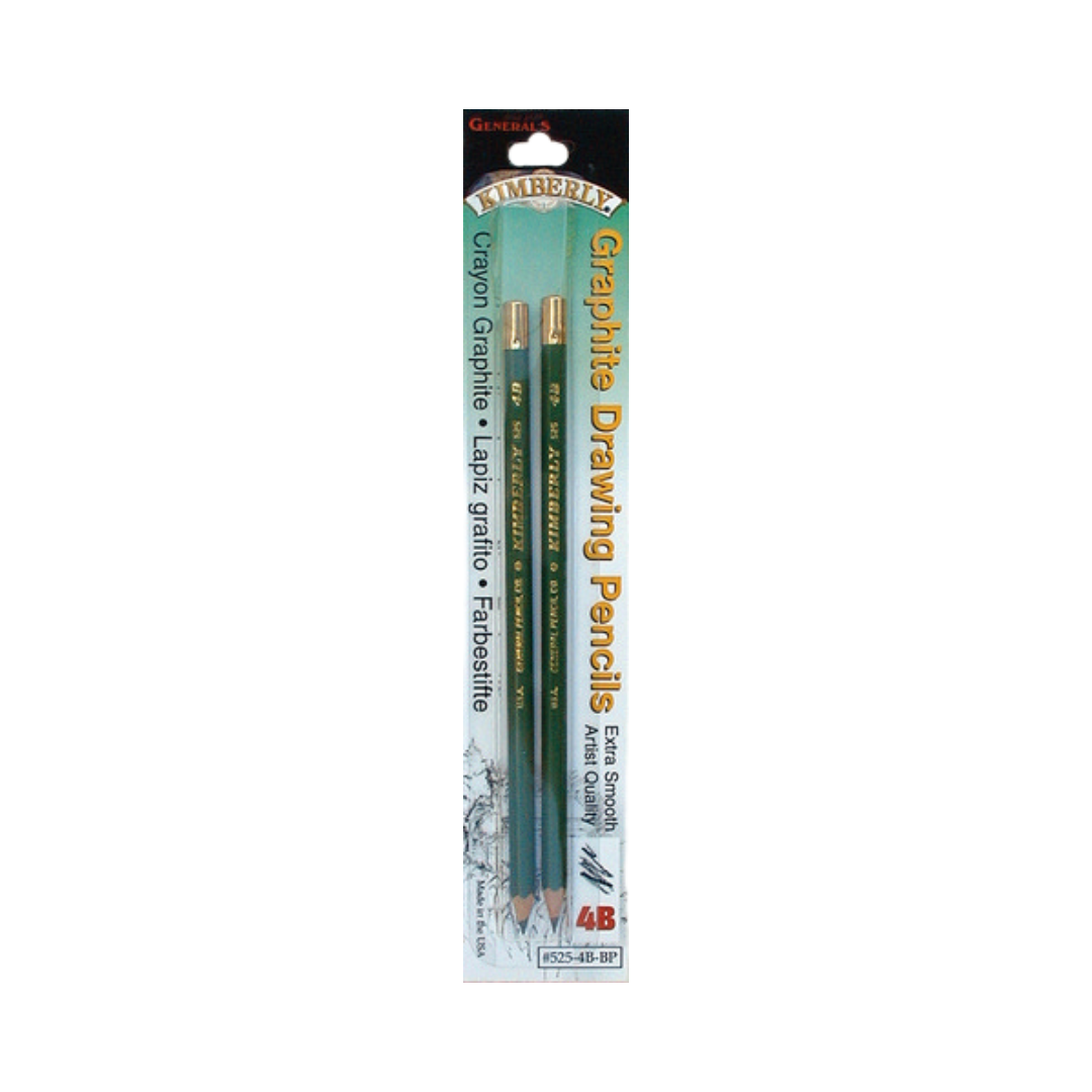 General's Drawing Pencil 4B 2-PACK