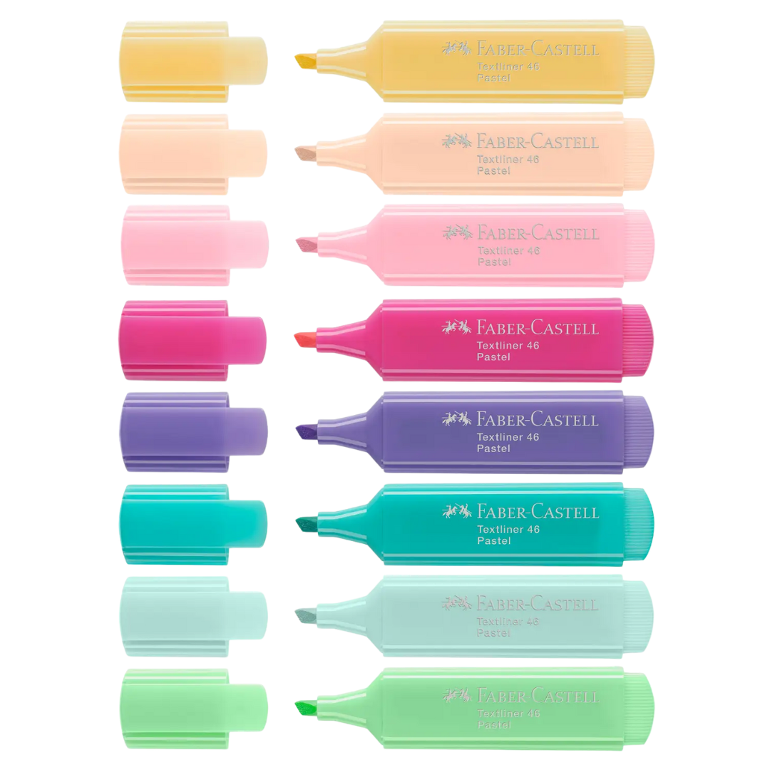 Highlighters, Pastels - Wallet of 8