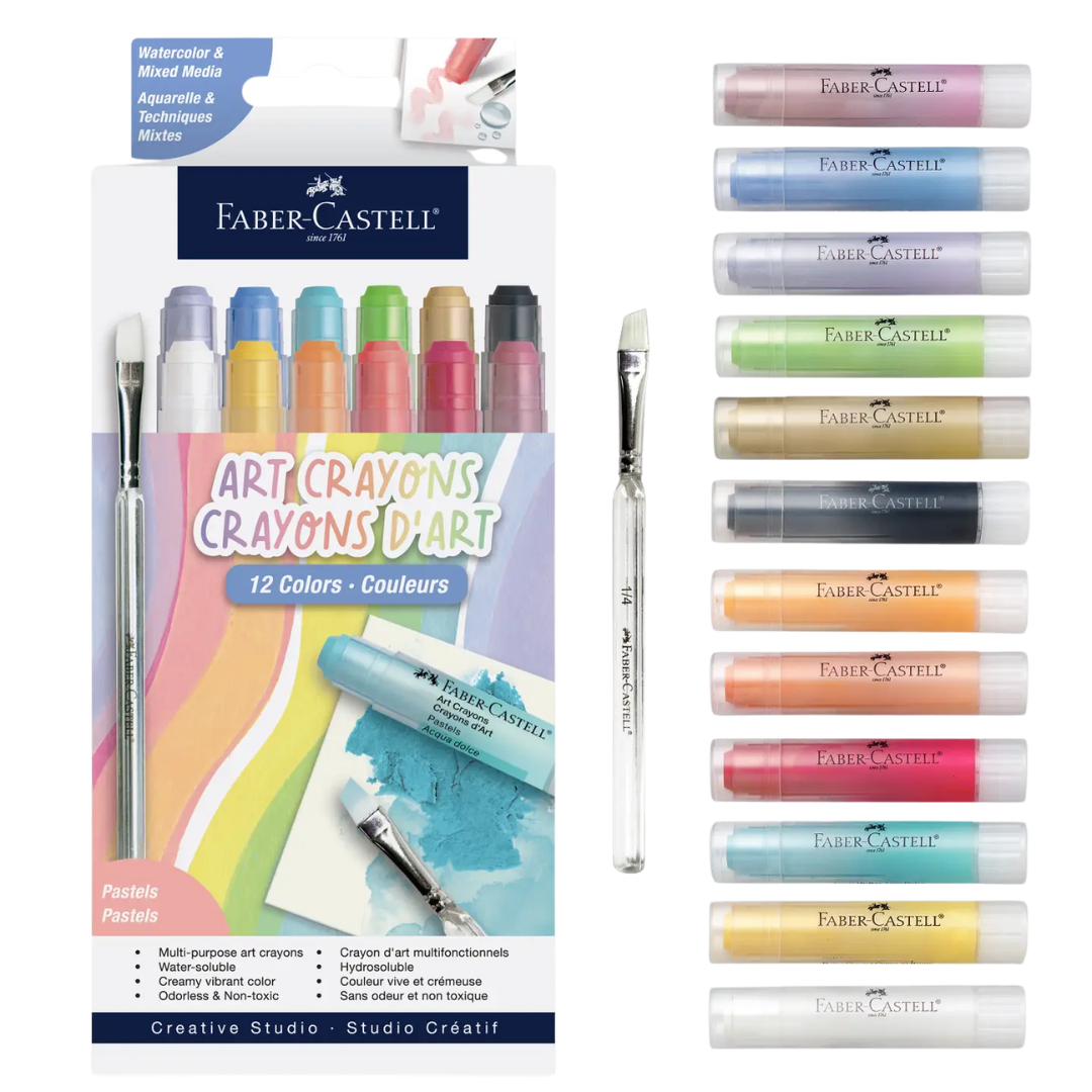 Faber-Castell Art Crayons – Pastels (15 ct)