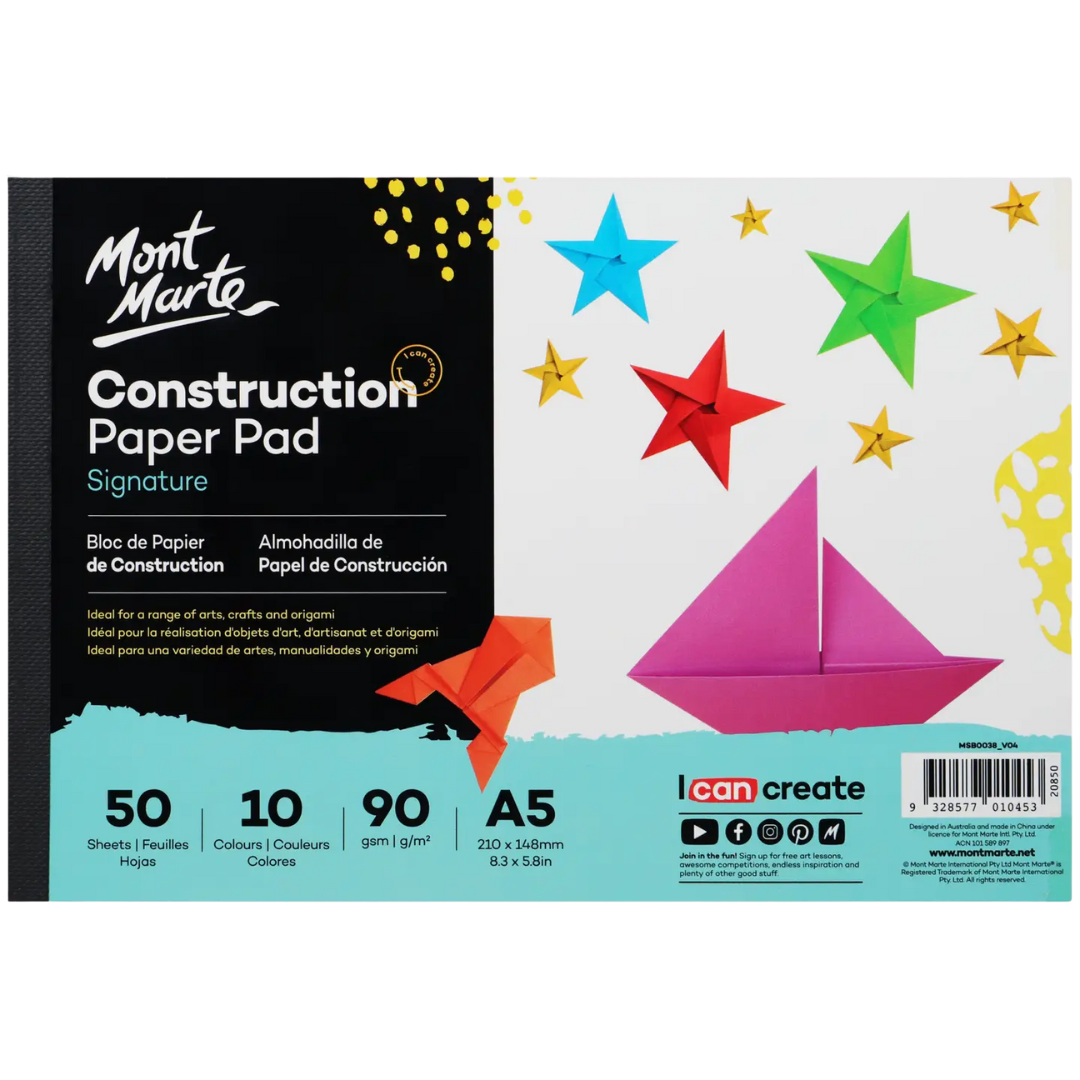 Construction Paper Pad Signature A5 (8.3 X 5.8in) 50 Sheets