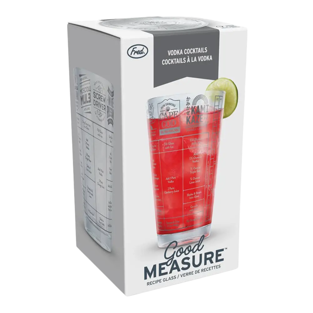 Good Measure Recipe Glass - Vodka