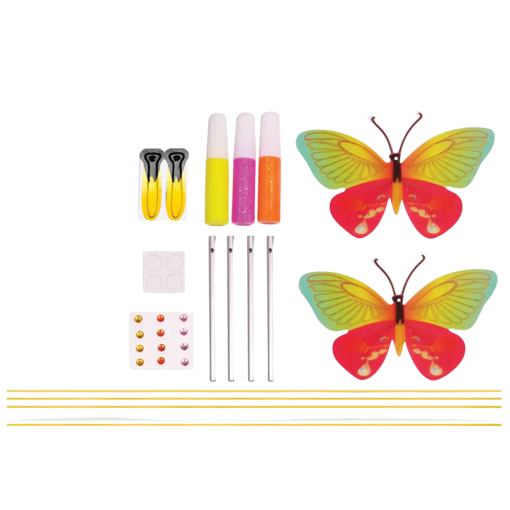 Butterfly Wind Chime Mini Kit - Diy Craft Kit For Kids
