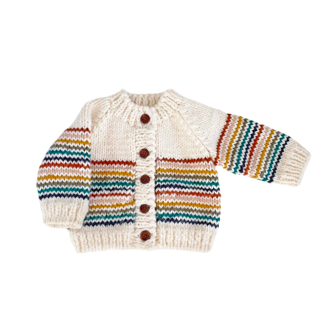 Children's Retro Stripe Cardigan