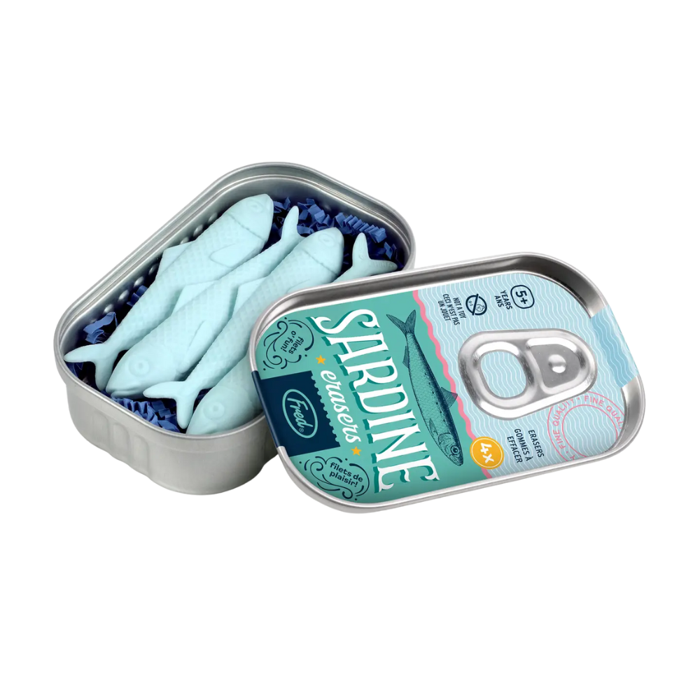 Sardine Erasers - Tin of 4