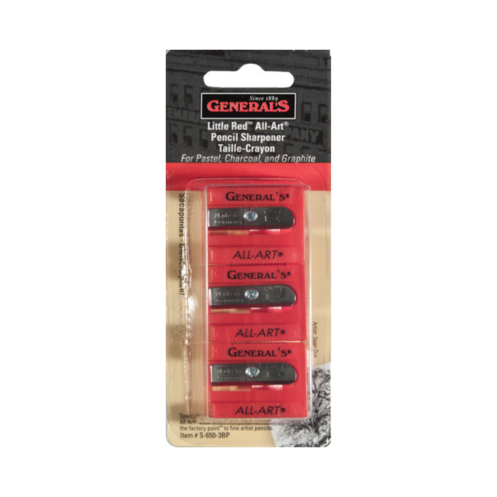 General's Little Red All-Art Pencil Sharpener Pack of 3