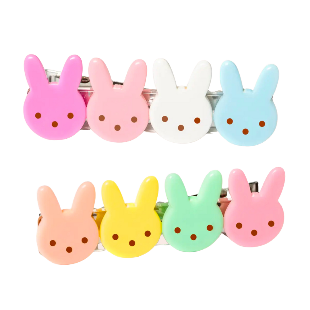 Cute Bunny Pastel Colors Alligator Clip
