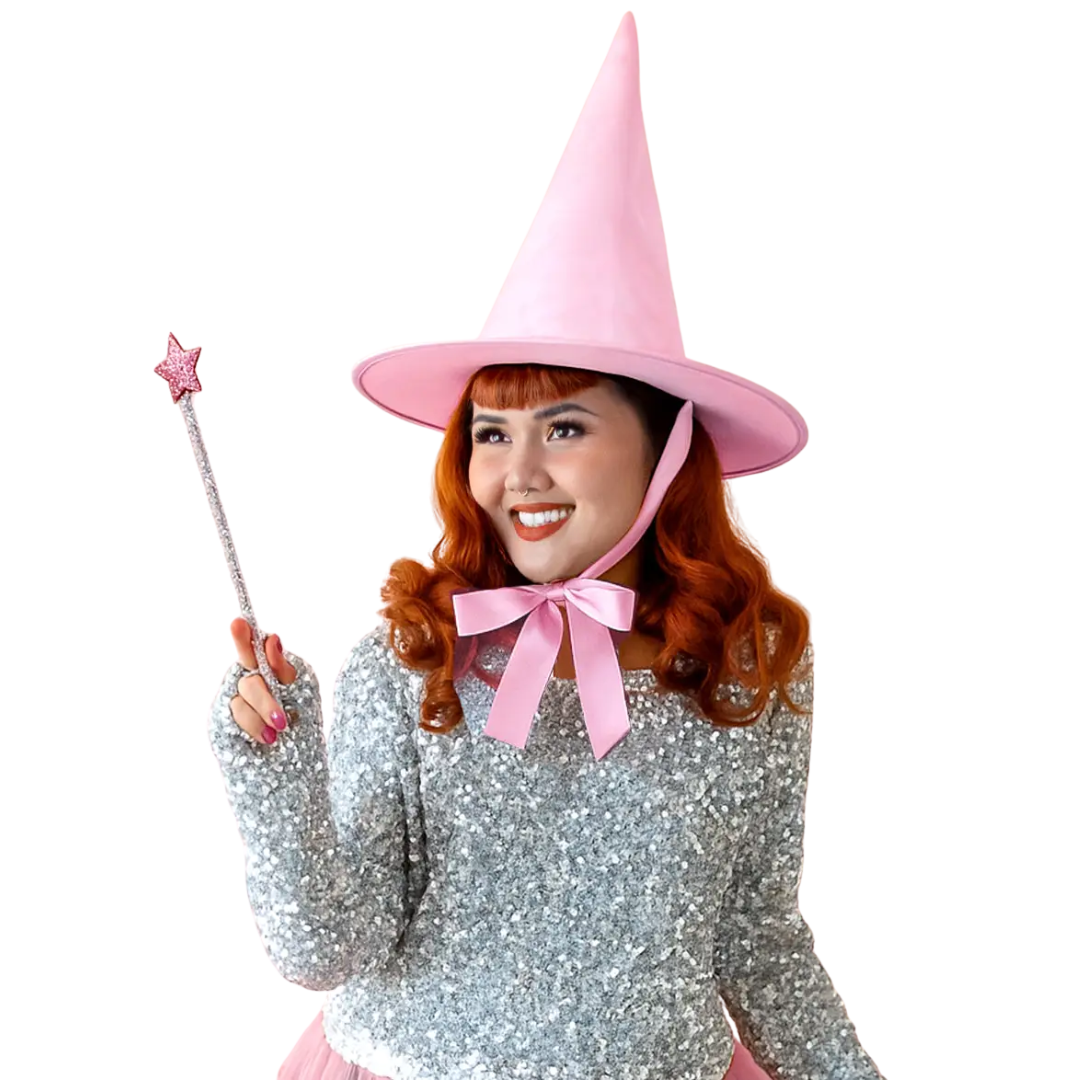 Good Witch Hat - Pink Satin