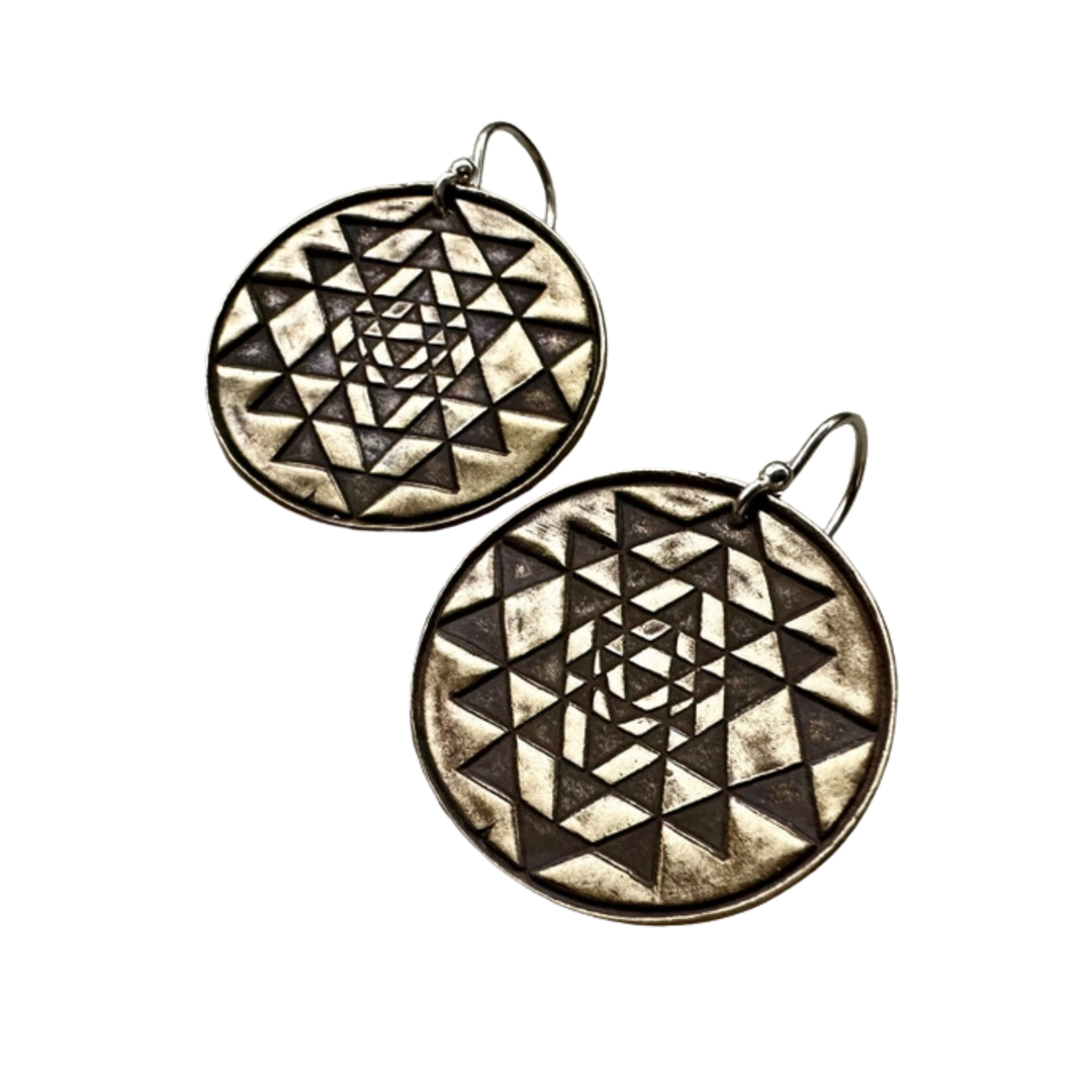 Sri Yantra Earrings