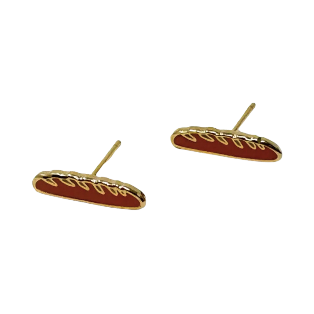 Baguette Enamel Earrings
