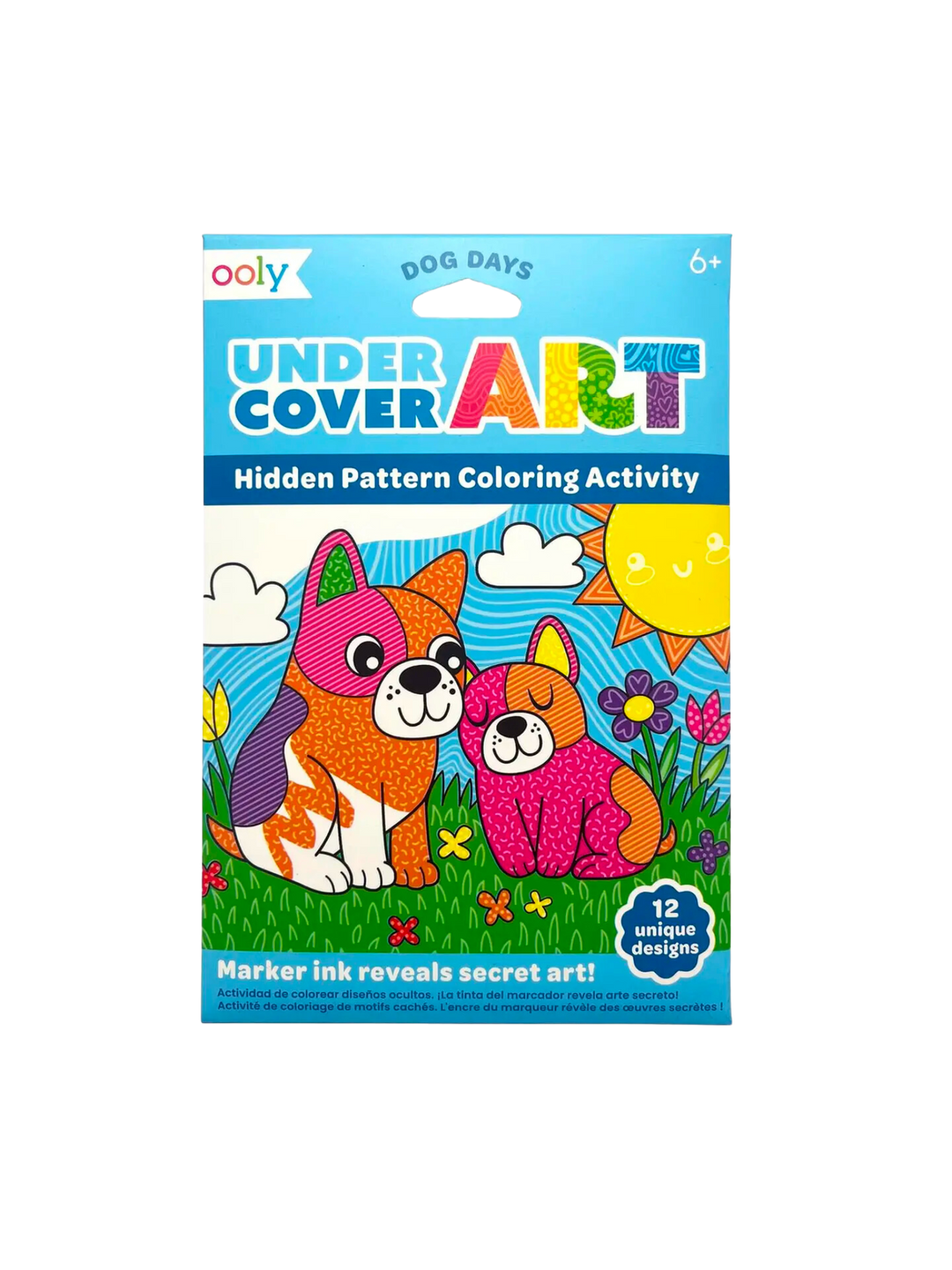 Undercover Art Hidden Patterns Coloring Activity - Dog Days