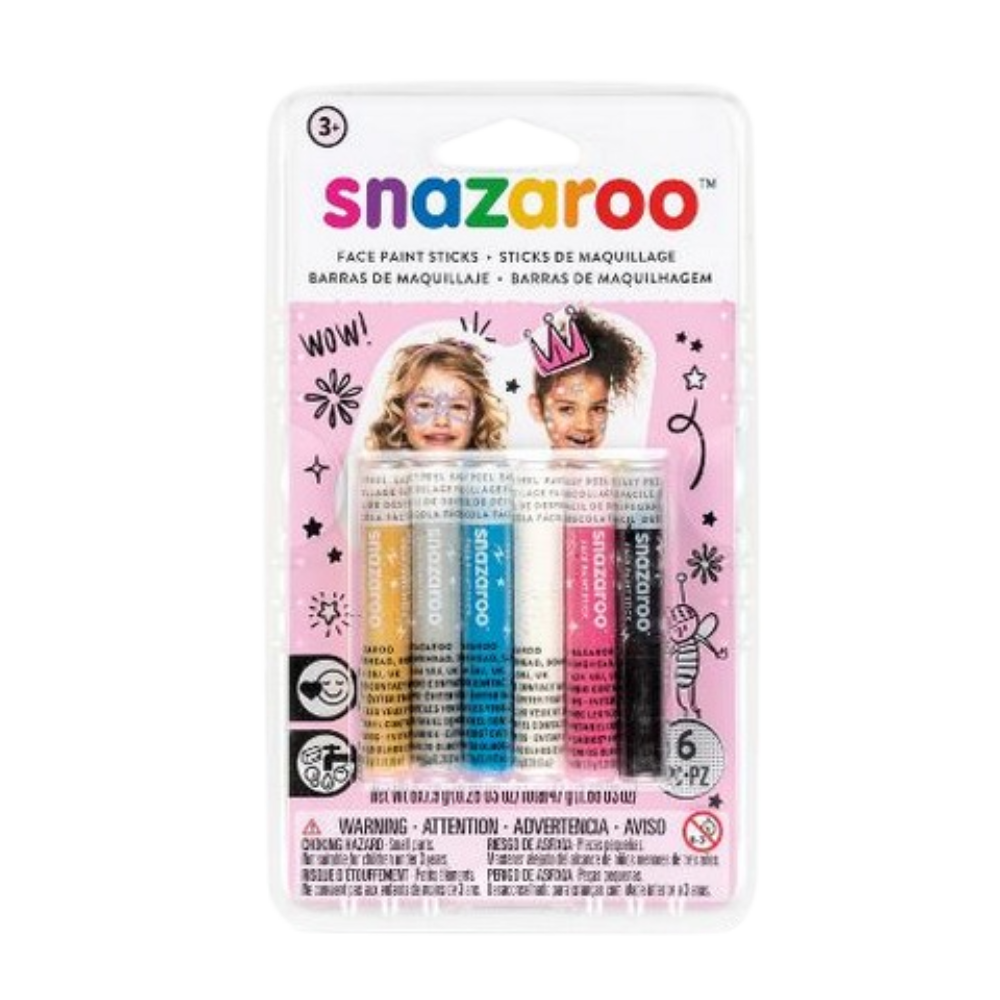 Snazaroo Girls Face Paint Sticks Set of 6