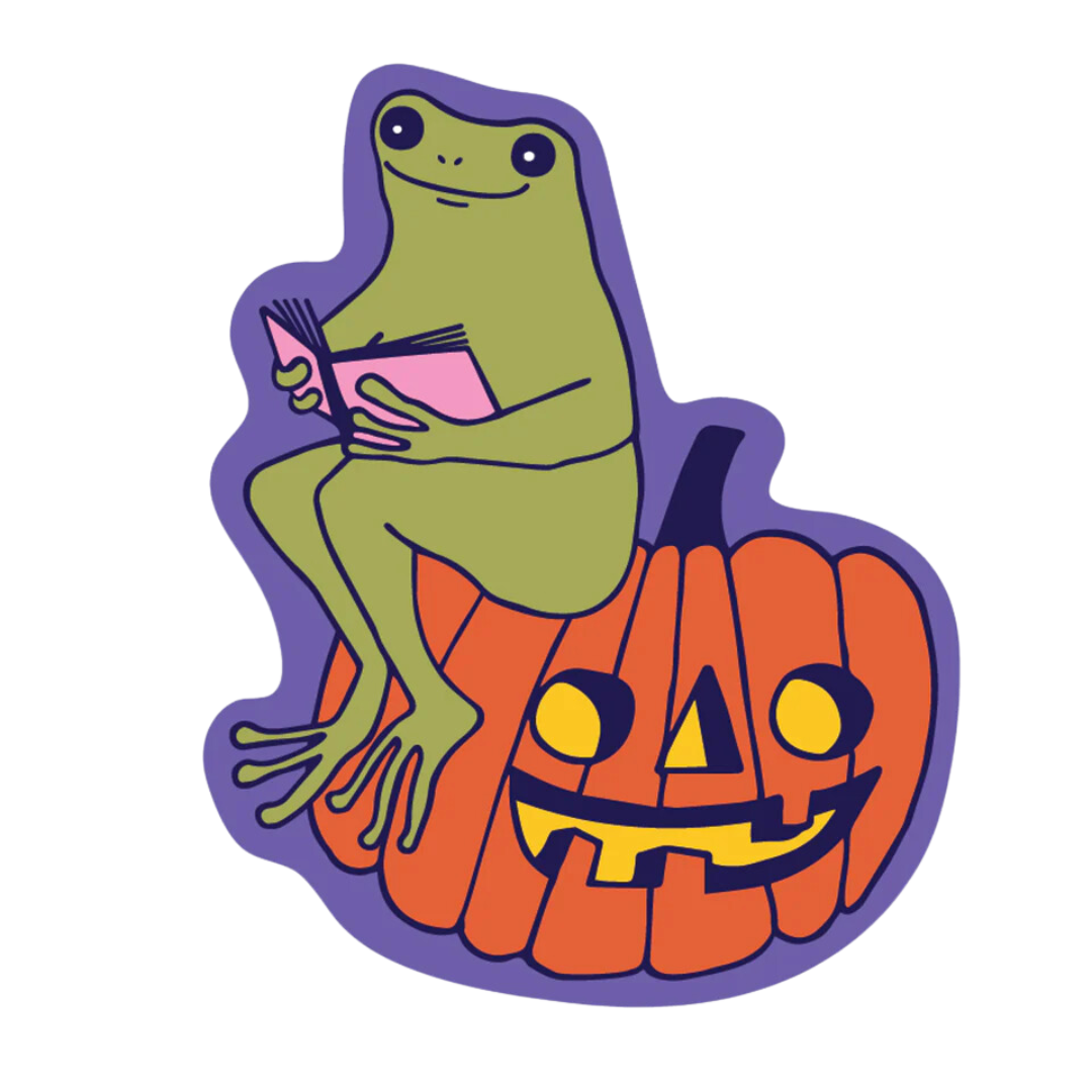 Pumpkin Froggy Sticker