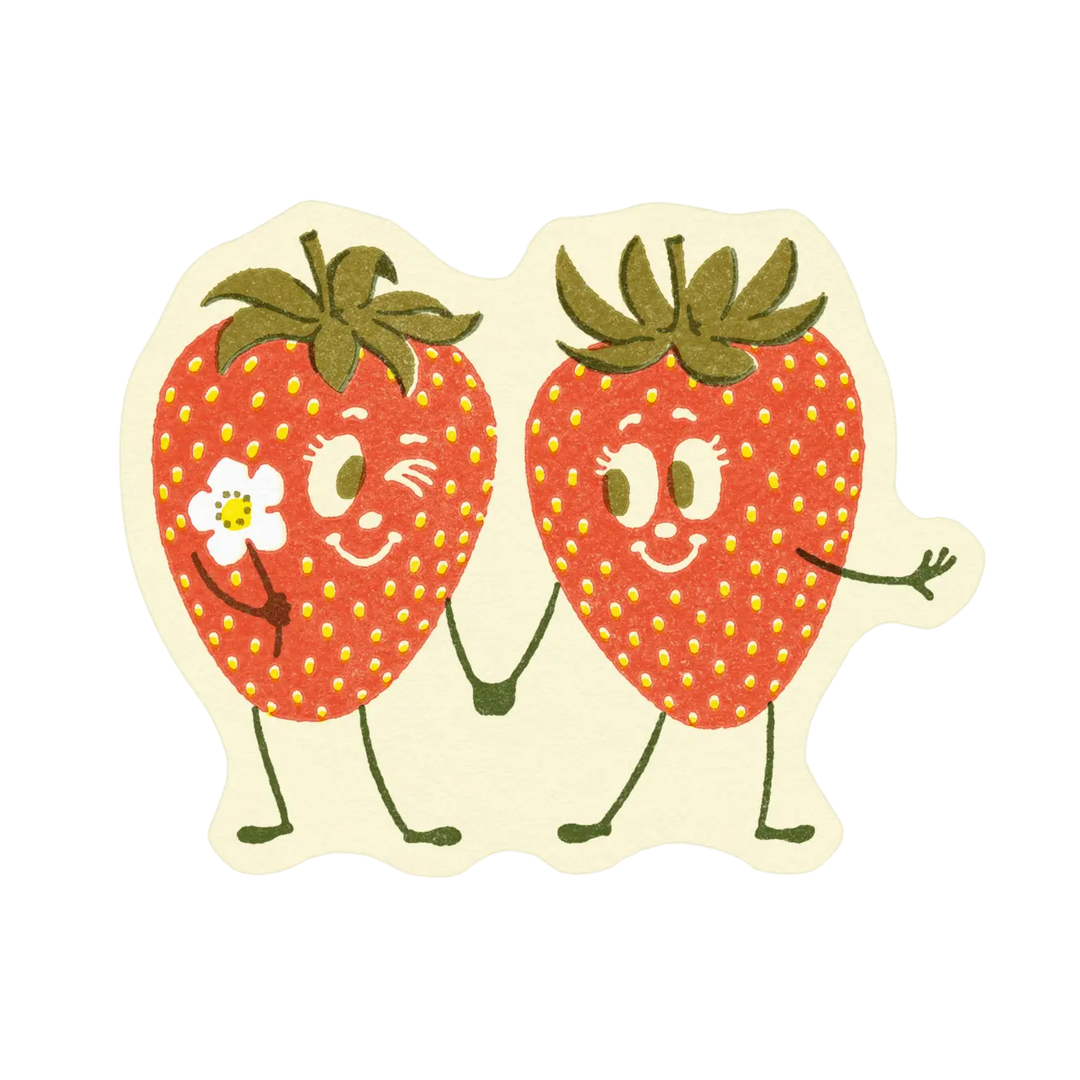 Strawberry Friends Sticker