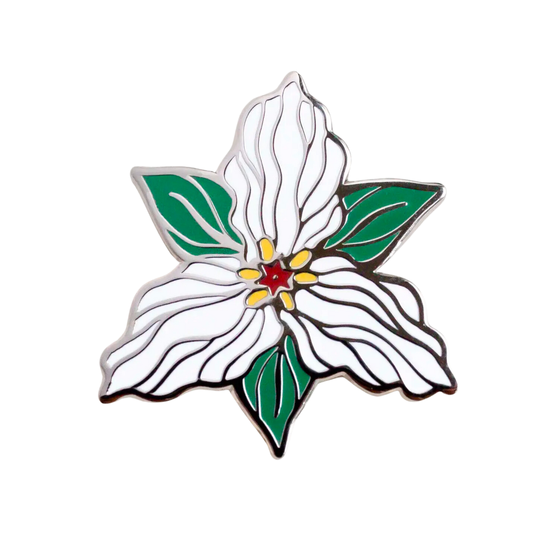 Trillium Enamel Pin