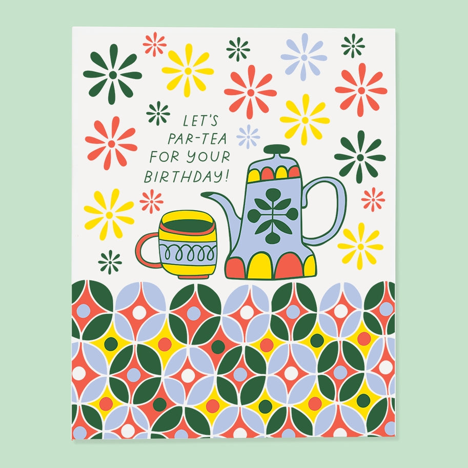 Par-Tea Birthday Card