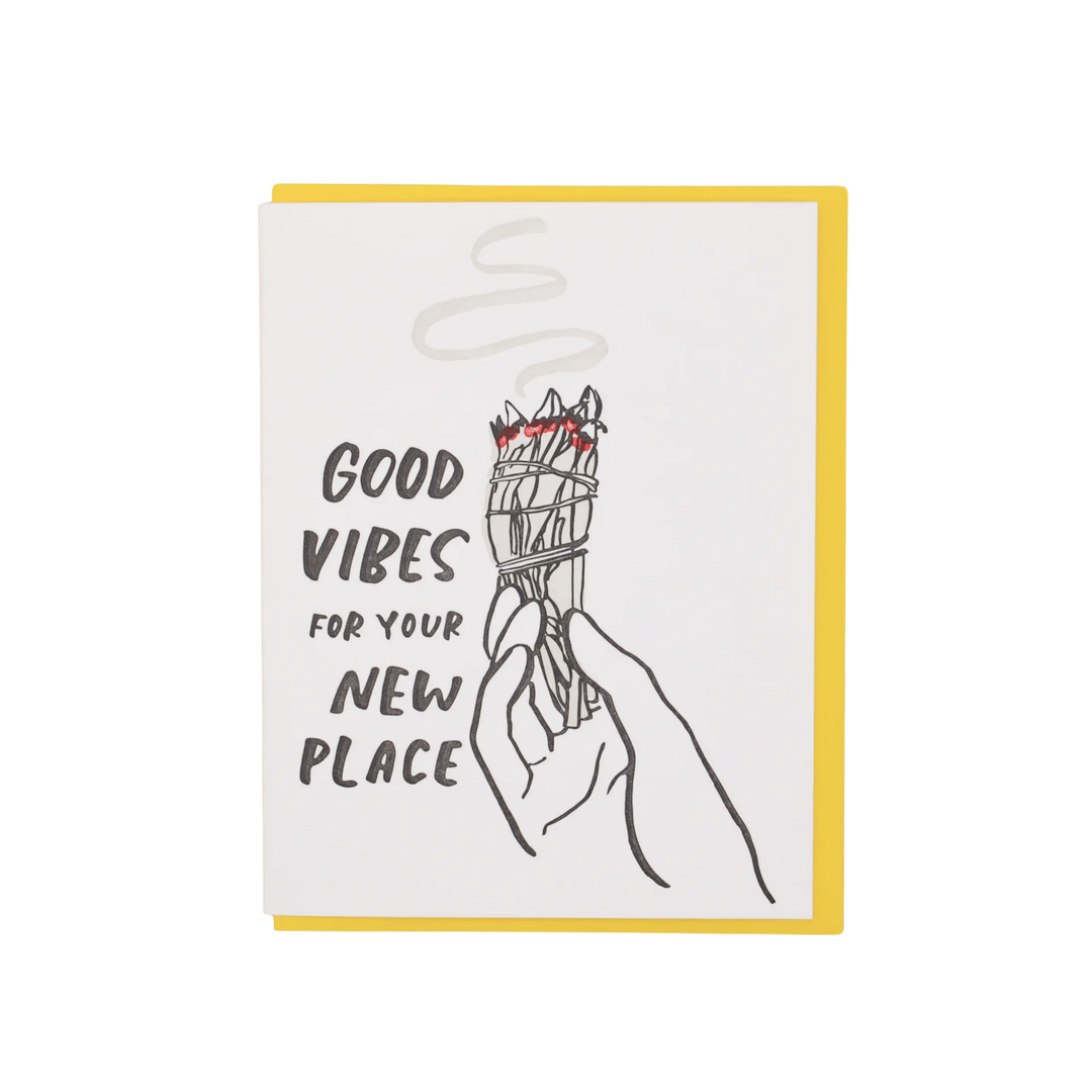 Sage New Home Letterpress Greeting Card