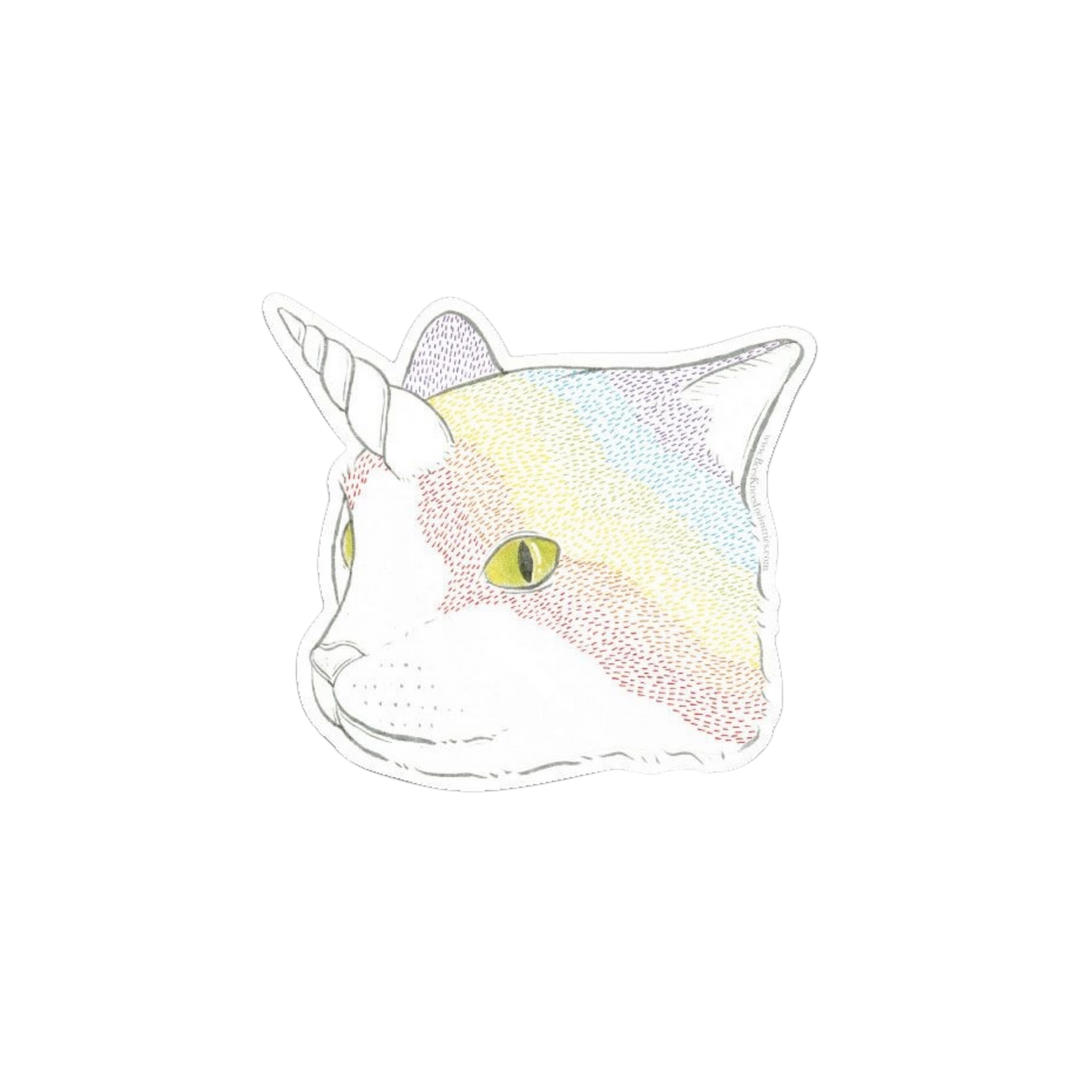 Rainbow Caticorn Vinyl Sticker