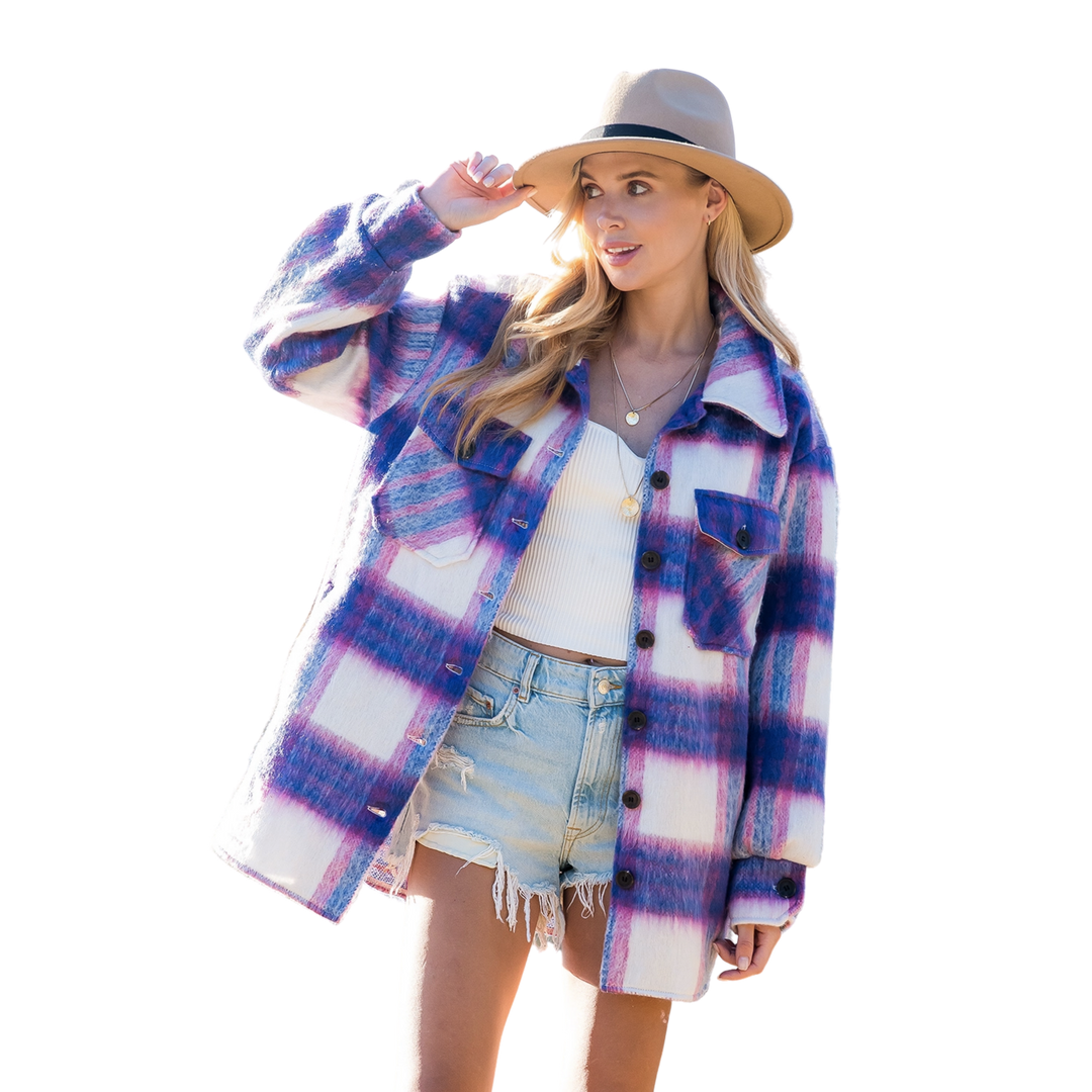 Brushed Flannel Coat