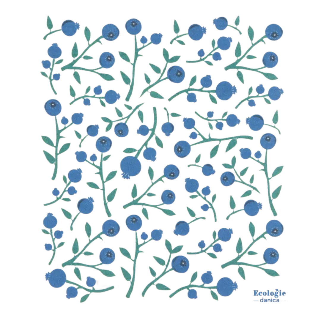Blueberries Swedish Dish Towel