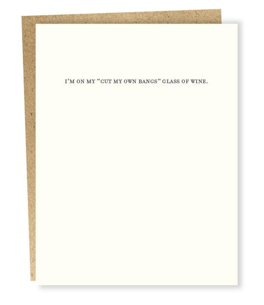 Glass of Wine Card