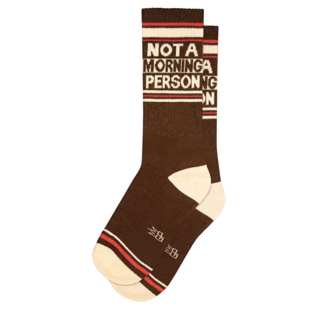 Not a Morning Person Gym Socks