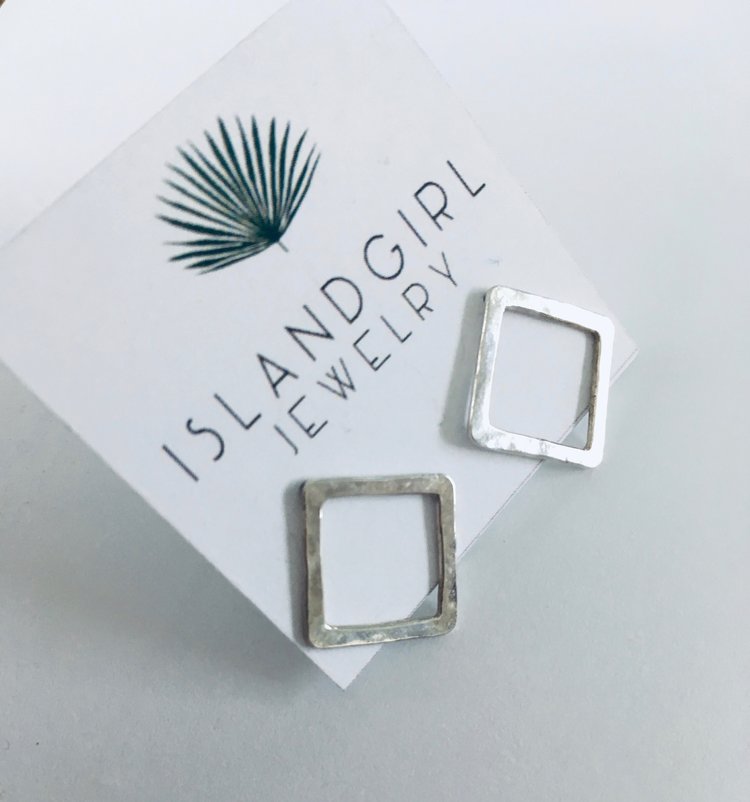 Ice Cube Post Earrings
