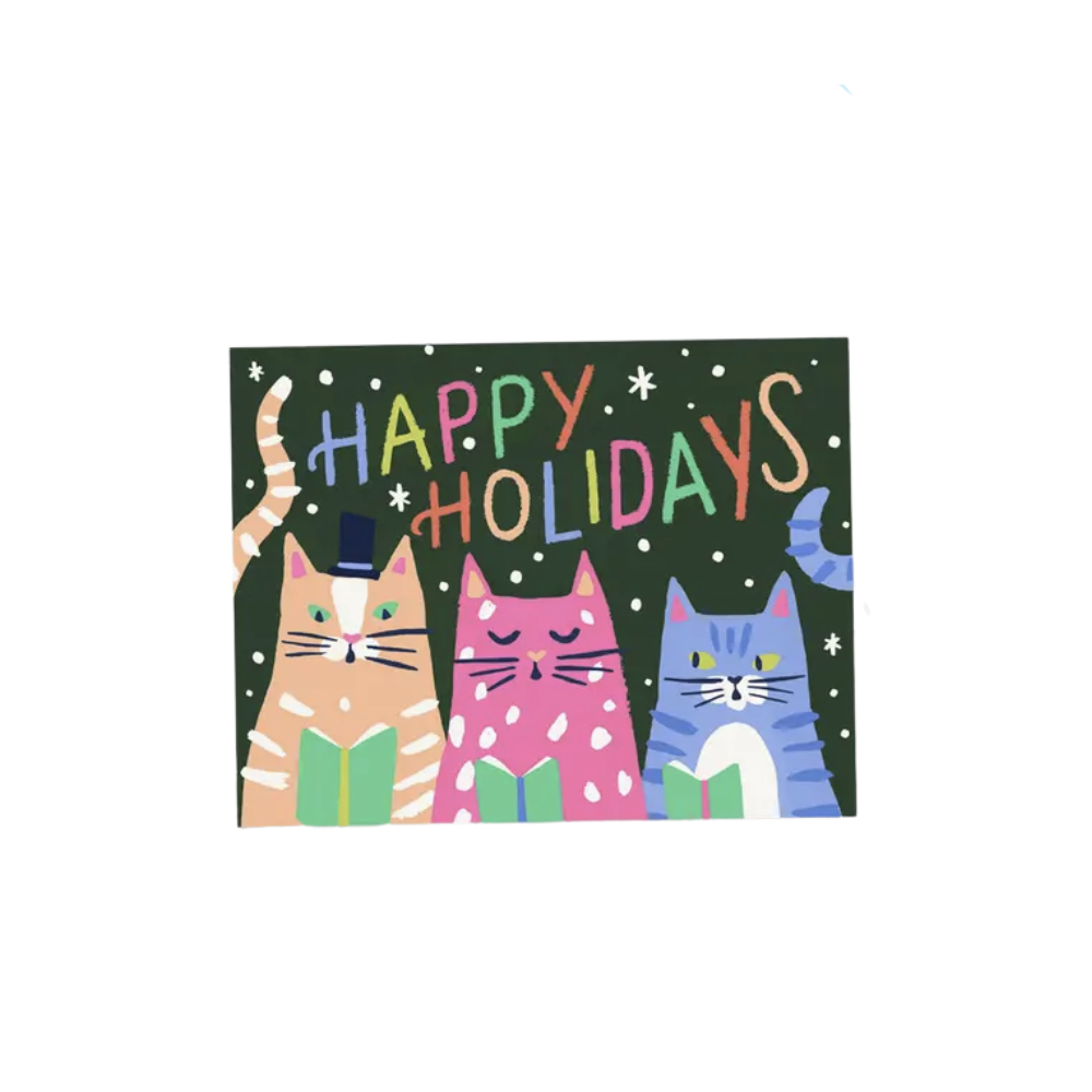 Kitty Carols Card