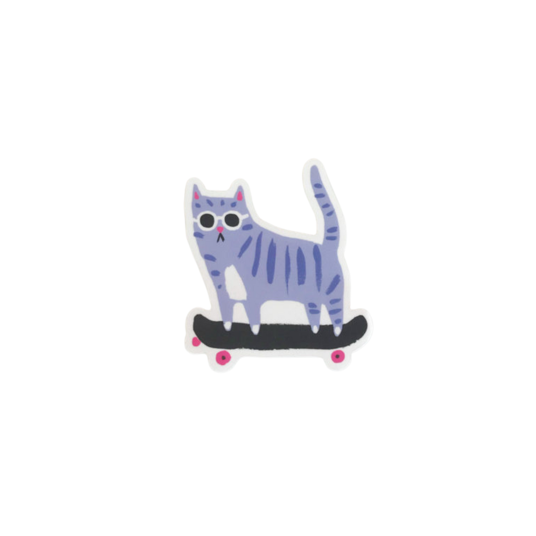 Skater Cat Sticker