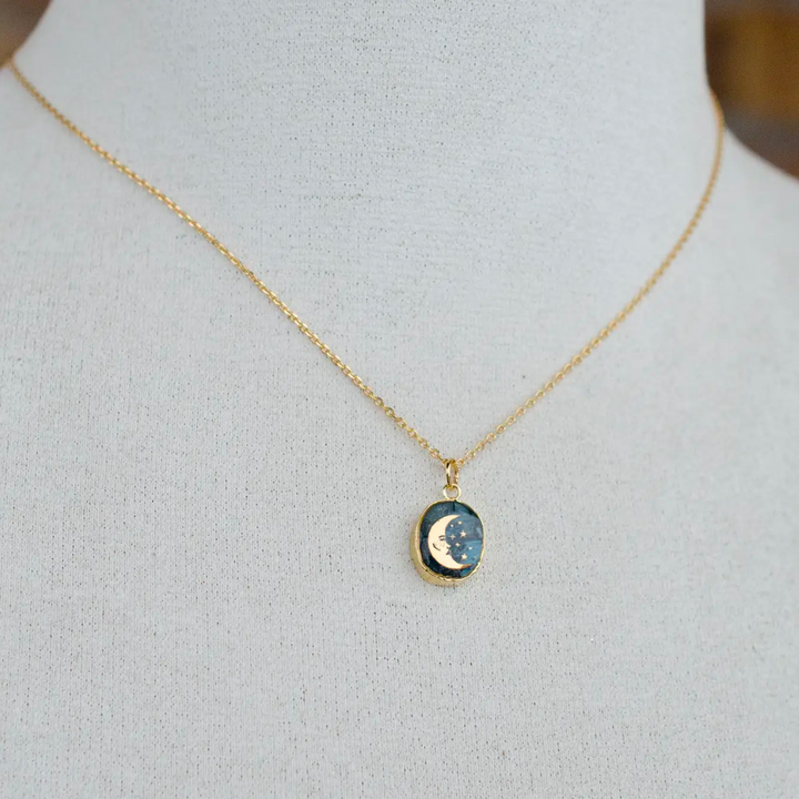 Kyanite Moon Necklace