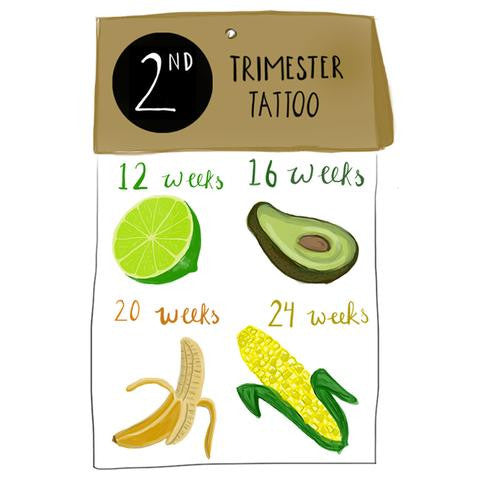 Temporary Tattoo Second Trimester