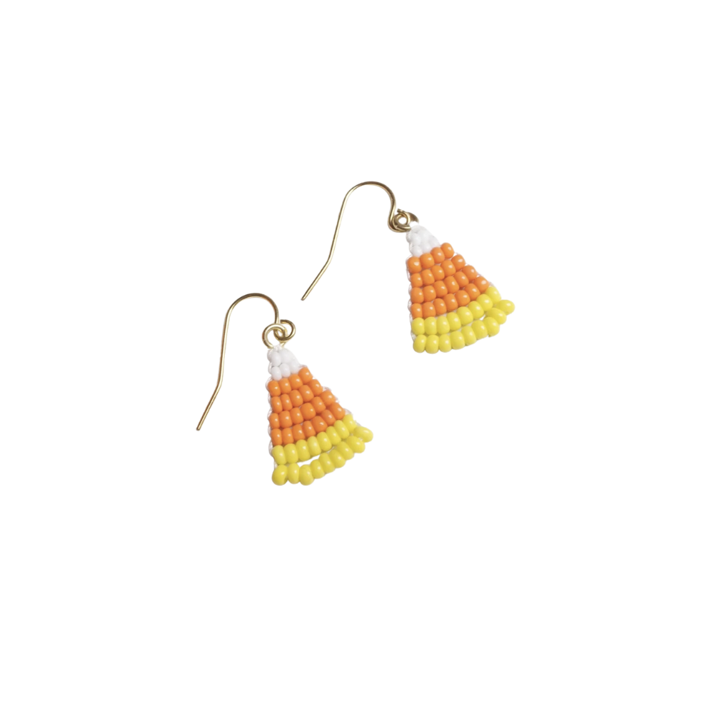 Candy Corn Halloween Earrings