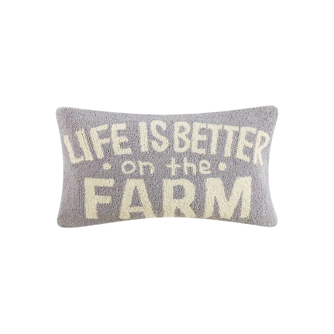 Life is Better on the Farm Hook Pillow
