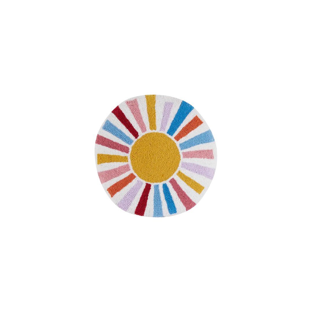 Rainbow Sun Hook Pillow