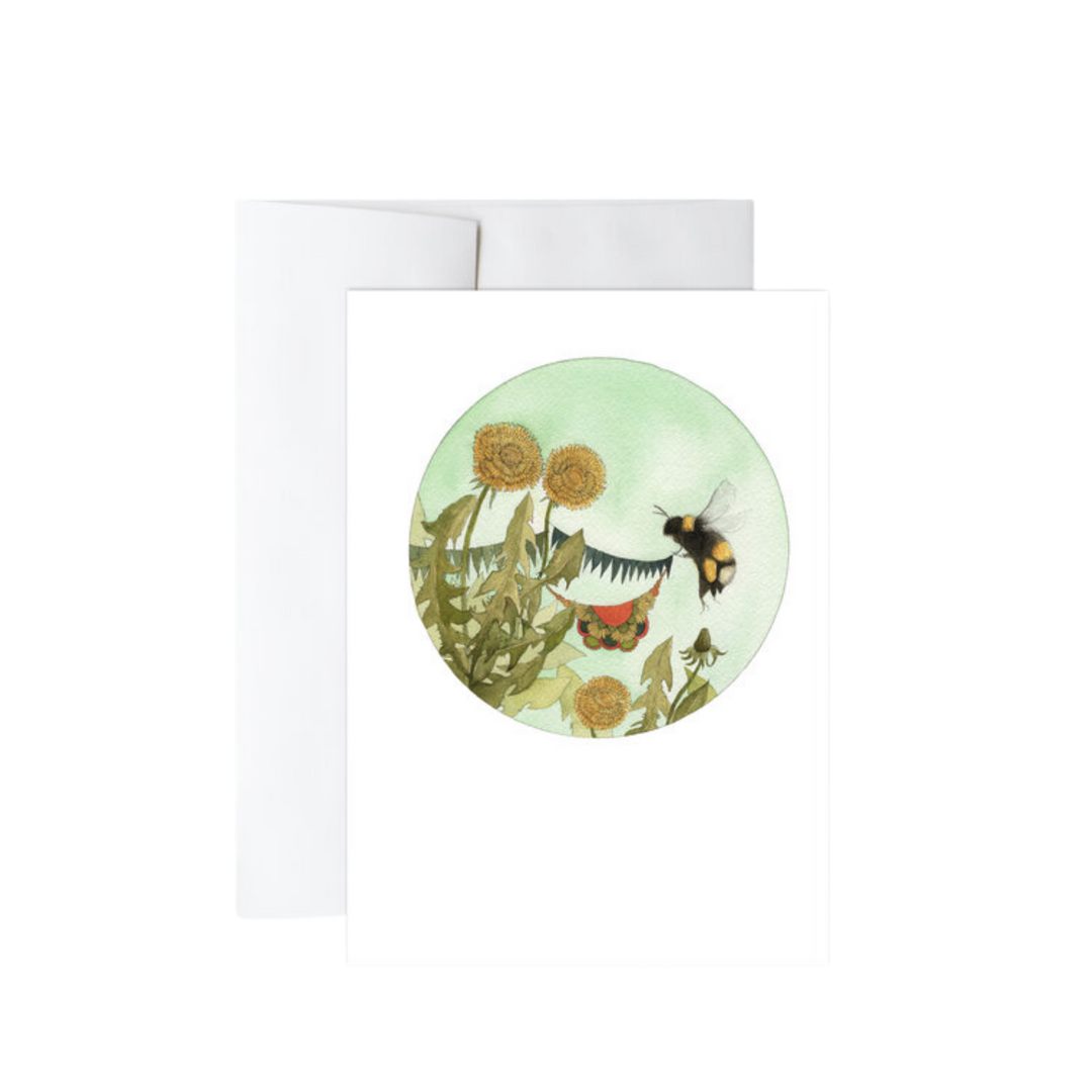 A Peek Inside the Quilted Forest - Greeting Card