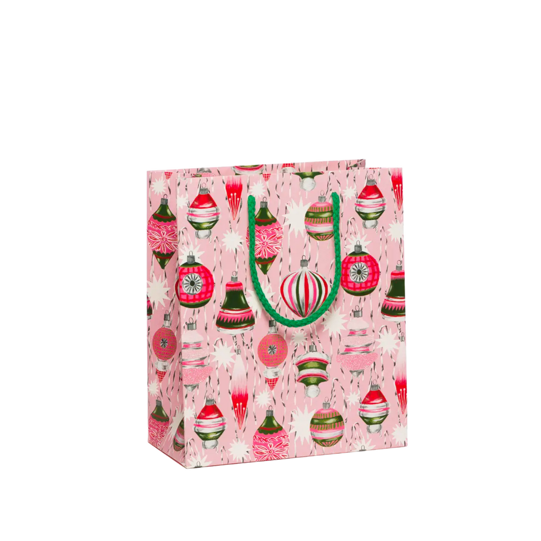 Retro Ornaments Holiday Gift Bag